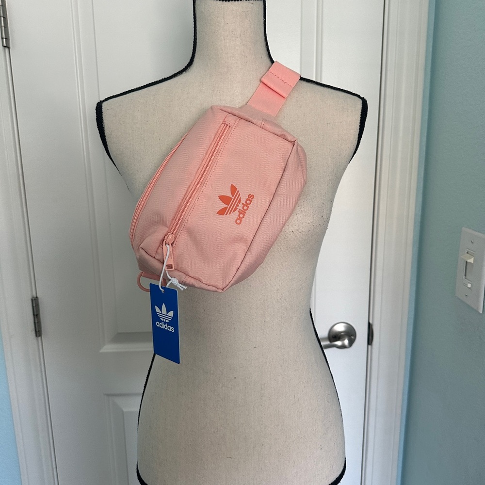 Adidas Pink Crossbody Bag with Adjustable Strap